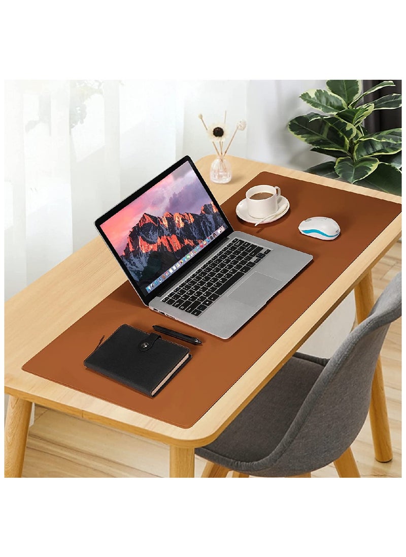 YONK Large Mouse Pad Extra Large Waterproof Gaming Mouse Mat Stitched Edges Non Slippery Rubber Base Mats With Smooth Surface And Precise Tracking Soft And Durable Brown  - Image 5