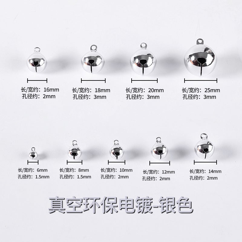 Colorfulful Brass Bell Accessories Vacuum Electroplating Gold Pet Bell Pendant Small Pendant Diy Small Bell - Image 1