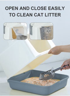 Kidle Cat Litter Box Kitty Litter Box Cat Toilet Cat Litter Basin  - Image 3