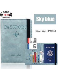NIBEMINENT 1pc RFID Passport Holder, Thin Passport Wallet, Leather Surface, Multi Functional Wallet, Travel Passport Holder, Cute Card Holder  - Image 1