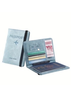 NIBEMINENT 1pc RFID Passport Holder, Thin Passport Wallet, Leather Surface, Multi Functional Wallet, Travel Passport Holder, Cute Card Holder  - Image 3
