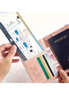 NIBEMINENT 1pc RFID Passport Holder, Thin Passport Wallet, Leather Surface, Multi Functional Wallet, Travel Passport Holder, Cute Card Holder  - Image 5
