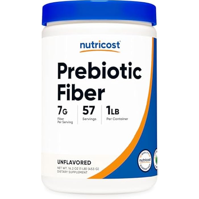 Nutricost Prebiotic Fiber Unflavored (1 Pound) - Vegan, Gluten-Free, GMO-Free - Image 1