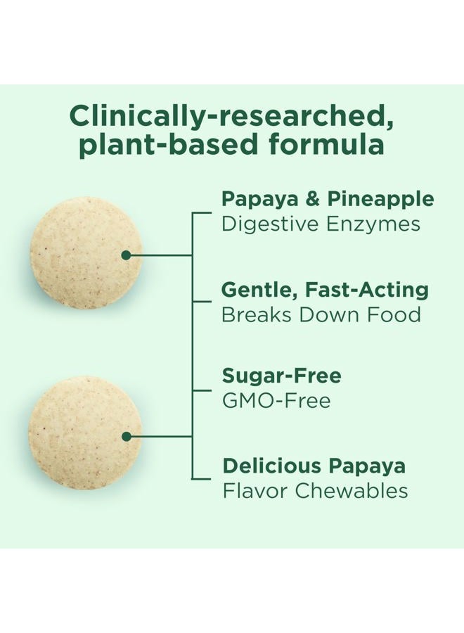 Yuve Natural Papaya Digestive Enzymes - Sugar-Free Chewable Candies - Promotes Better Digestion - Constipation & Bloating Aid, Detox, Leaky Gut Repair & Gas Relief - Vegan, Non-GMO (2 Pack of 90ct) - Image 3