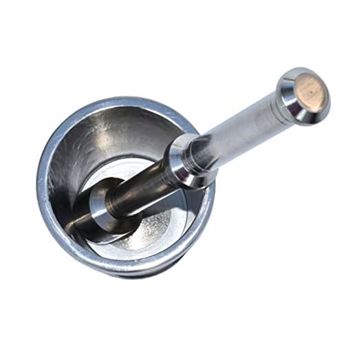 Plantex Stainless Steel mortar and pestle/Spice Mixer/Ginger Garlic Crusher/Khalbatta/Khal/Imam Dasta/Okhli for Kitchen- Size 1(Dia: 6.75, H: 5.75 cm) - Image 5