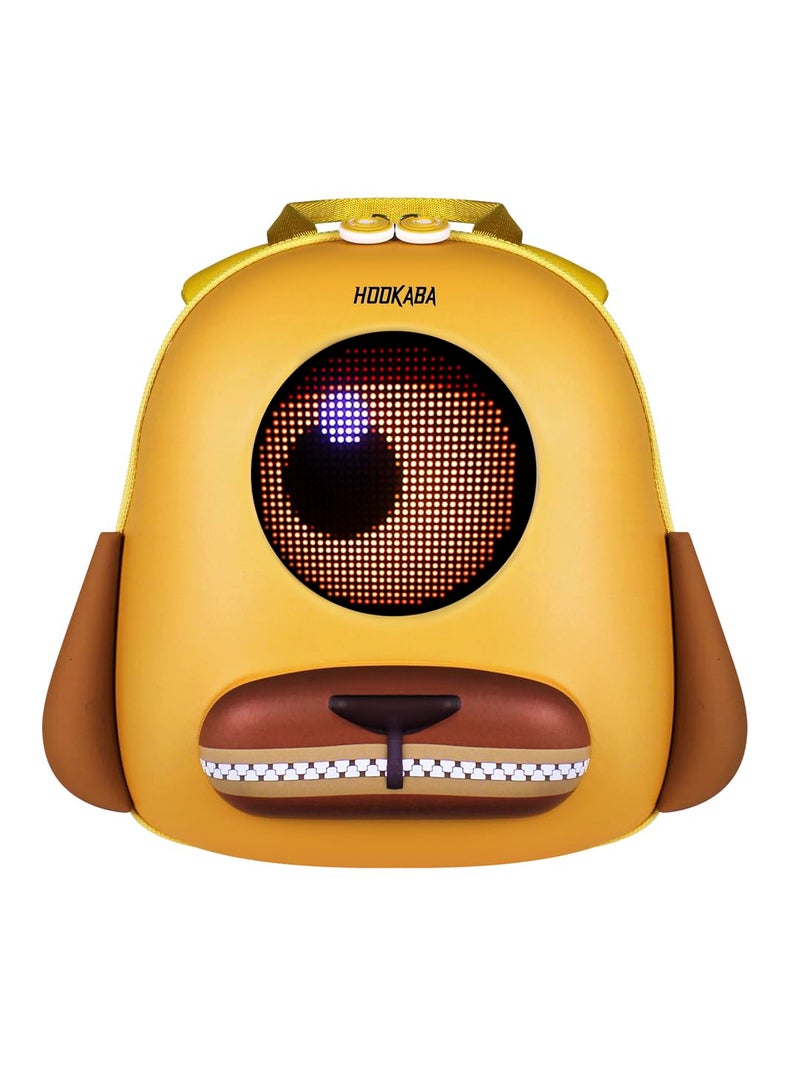 Hookaba Store Hookaba GlowBuddy LED Eyes Backpack | Kids Smart Bag With App Control, Programmable Screen & Water Resistant | For School, Picnic, Travel | Mini Digital Daypack For Girls & Boys - Image 1