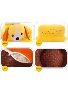 VAISHNO Vaishno Baby Soft Plush Cushion Baby Sofa Seat Or Rocking Kids Room Decoration Soft Toys Use for Baby 0 to 3 Years Dog Shape Yellow  - Image 3