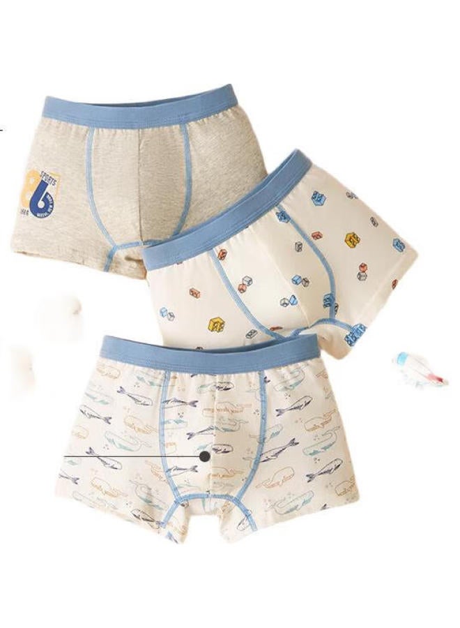 Red Bean Hongdou Children'S Underwear, Boys' Cotton Boxer Briefs, Class A Antibacterial Underwear, Youth Boxer Shorts, K4001 165 - Image 3