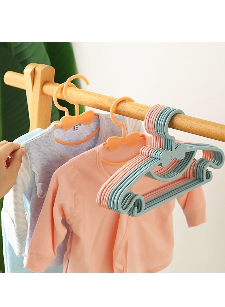 30 pieces of non-slip children's hangers, adjustable children's hangers, toddler hangers, household baby hangers (10 blue, 10 pink, 10 off-white) - Image 5