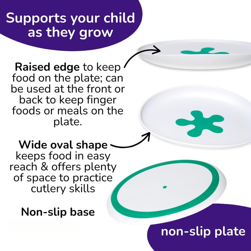 doddl Toddler Plate (12 Monthsâ€“4 Years) â€“ Non-Slip Plate for Self-Feeding, Easy-Scooping Design for Toddlers & Preschoolers - Image 3