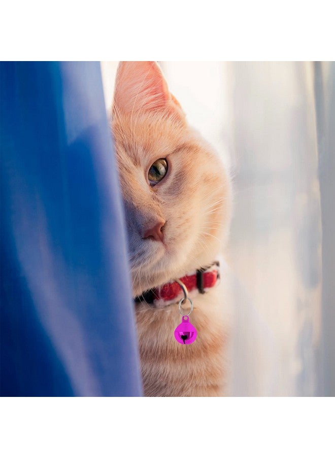 24 قطعة من أجراس طوق الحيوانات الأليفة، قلادة جرس عالية من الفولاذ المقاوم للصدأ مع حلقات مفاتيح، أجراس طوق ملونة للحيوانات الأليفة للقطط والجرو - Image 3