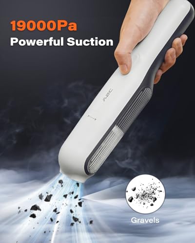 A2C Handheld Vacuum Cordless with 19000Pa Strong Suction, Mini Car Vacuum Cleaner with HEPA Filter, 2 Suction Modes, Multi-Nozzles, Portable Vacuum Cleaner for Home, Car, Office, Keyboards - Image 2