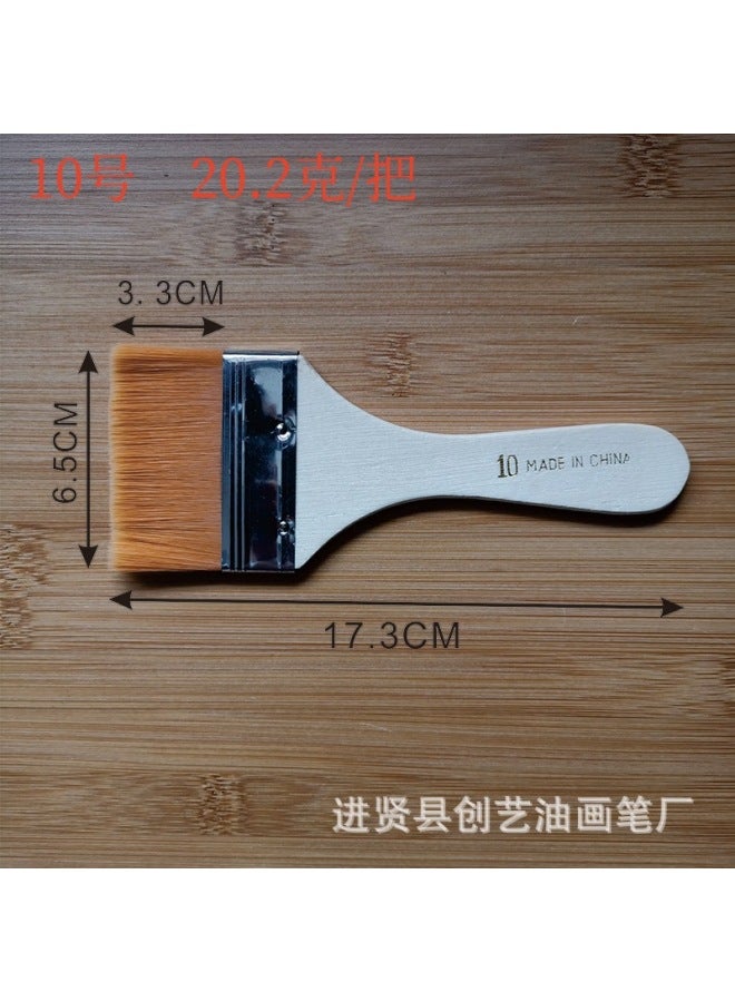 Chuangyi Brush 1-12 Nylon Oil Painting Brush Small Brush Oil Painting Brush Nylon Wool Brush Nylon Brush Barbecue Brush - Image 1