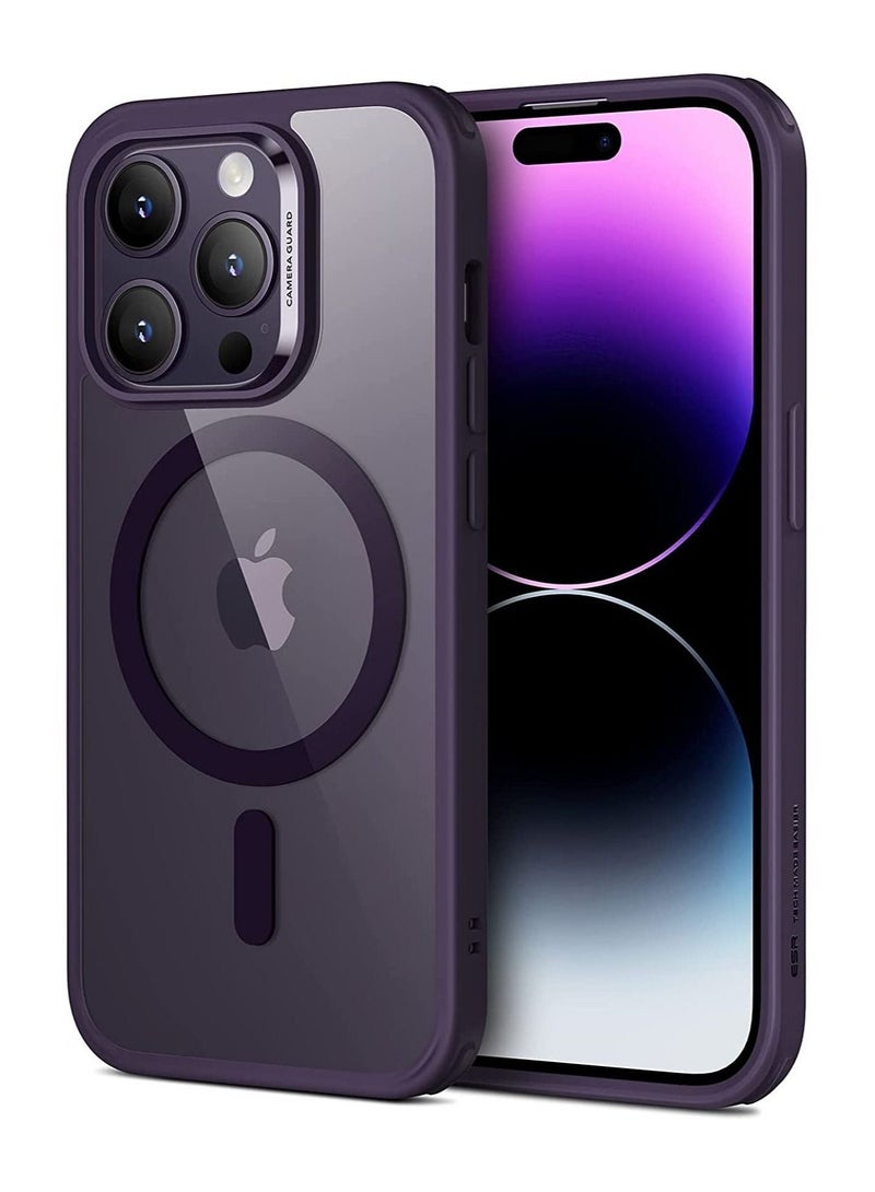 iPhone 14 Pro Case MagSafe with HaloLock, Shockproof Military-Grade Protection, Scratch-Resistant Back, Classic Hybrid Magnetic Case  - Image 1