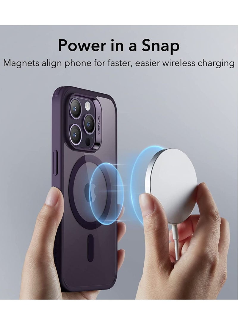 iPhone 14 Pro Case MagSafe with HaloLock, Shockproof Military-Grade Protection, Scratch-Resistant Back, Classic Hybrid Magnetic Case  - Image 3
