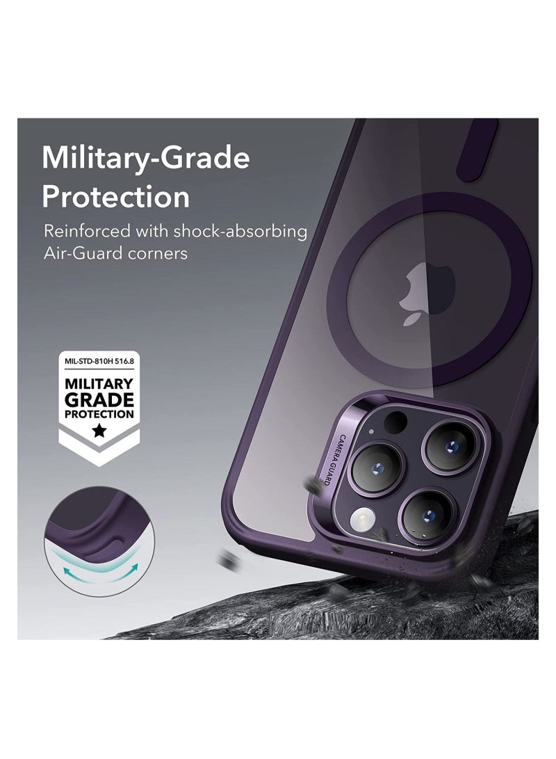 iPhone 14 Pro Case MagSafe with HaloLock, Shockproof Military-Grade Protection, Scratch-Resistant Back, Classic Hybrid Magnetic Case  - Image 5
