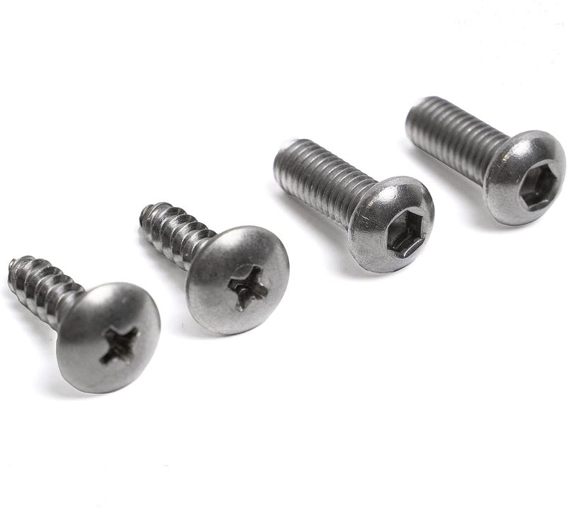 HpP Stainless Steel License Plate Screws Compatible with Volkswagen Models - Image 1