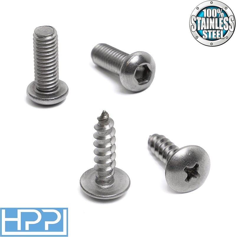 HpP Stainless Steel License Plate Screws Compatible with Volkswagen Models - Image 3