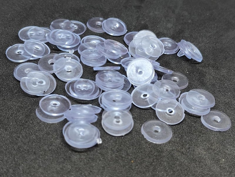 Kumu Jewellery Tools (200Pcs Approx) Findings Soft Premium Silicone Rubber Button/ Earring Back Support for Gold Diamond Platinum Silver Earring/ Ear Button For Heavy Earrings/ Earring Button Support/Earring Button Support For Big Holes/ Earrings Button Big Size/ Earring Back Button Supporter/ Earring Back Button Stopper/ Earring Button Support Plastic/ Earring Buttons For Studs/ Earring Support Buttons/ Earring Back Buttons/ Earring Back Buttons To Seal Big Holes/ Earring Backs For Droopy Ears  - Image 3