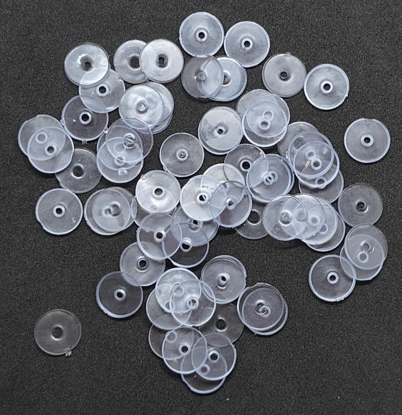 Kumu Jewellery Tools (200Pcs Approx) Findings Soft Premium Silicone Rubber Button/ Earring Back Support for Gold Diamond Platinum Silver Earring/ Ear Button For Heavy Earrings/ Earring Button Support/Earring Button Support For Big Holes/ Earrings Button Big Size/ Earring Back Button Supporter/ Earring Back Button Stopper/ Earring Button Support Plastic/ Earring Buttons For Studs/ Earring Support Buttons/ Earring Back Buttons/ Earring Back Buttons To Seal Big Holes/ Earring Backs For Droopy Ears  - Image 5