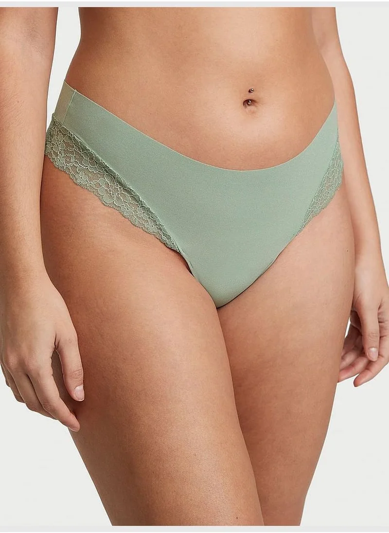 Victoria's Secret No-Show Lace-Trim Thong Panty