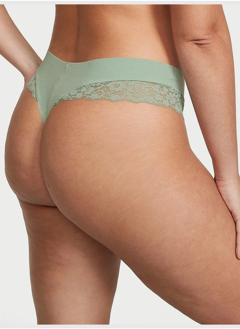 Victoria's Secret No-Show Lace-Trim Thong Panty