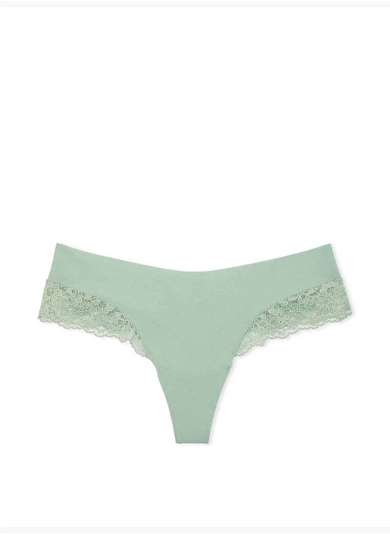 Victoria's Secret No-Show Lace-Trim Thong Panty