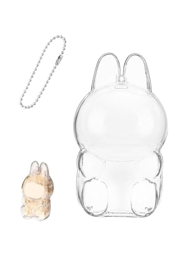 Arabest Protective Case for LABUBU, Thickening Figures Storage Bag for Dolls, Keychain Bag for Labubu Plush Figure, Portable Closure Dustproof Collectibles Case for Labubu Figures (Sitting)  - Image 1