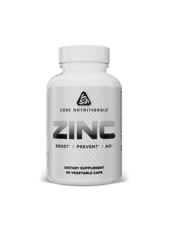 Zinc Supplement for Immunity, Hormone Balance & Antioxidant Support High-Potency, Clean Formula Supports Testosterone, Recovery & Everyday Wellness – 90 Capsules