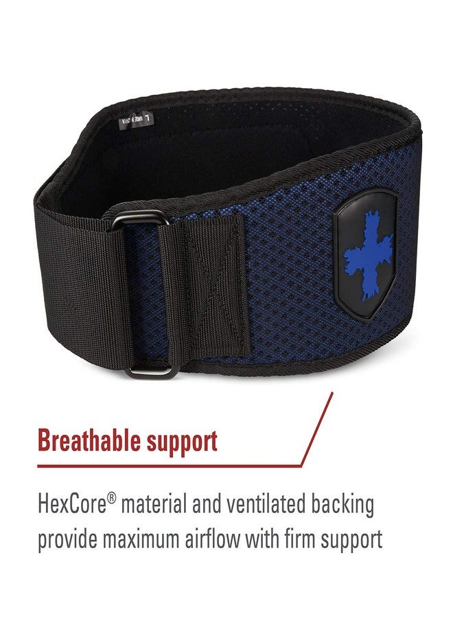 Harbinger Hexcore Weighligting Belt, Blue, 34-38 inch - Image 3