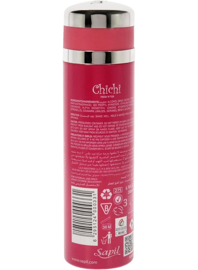 Sapil Chichi Body Deodorant For Women- 200ml - Image 2