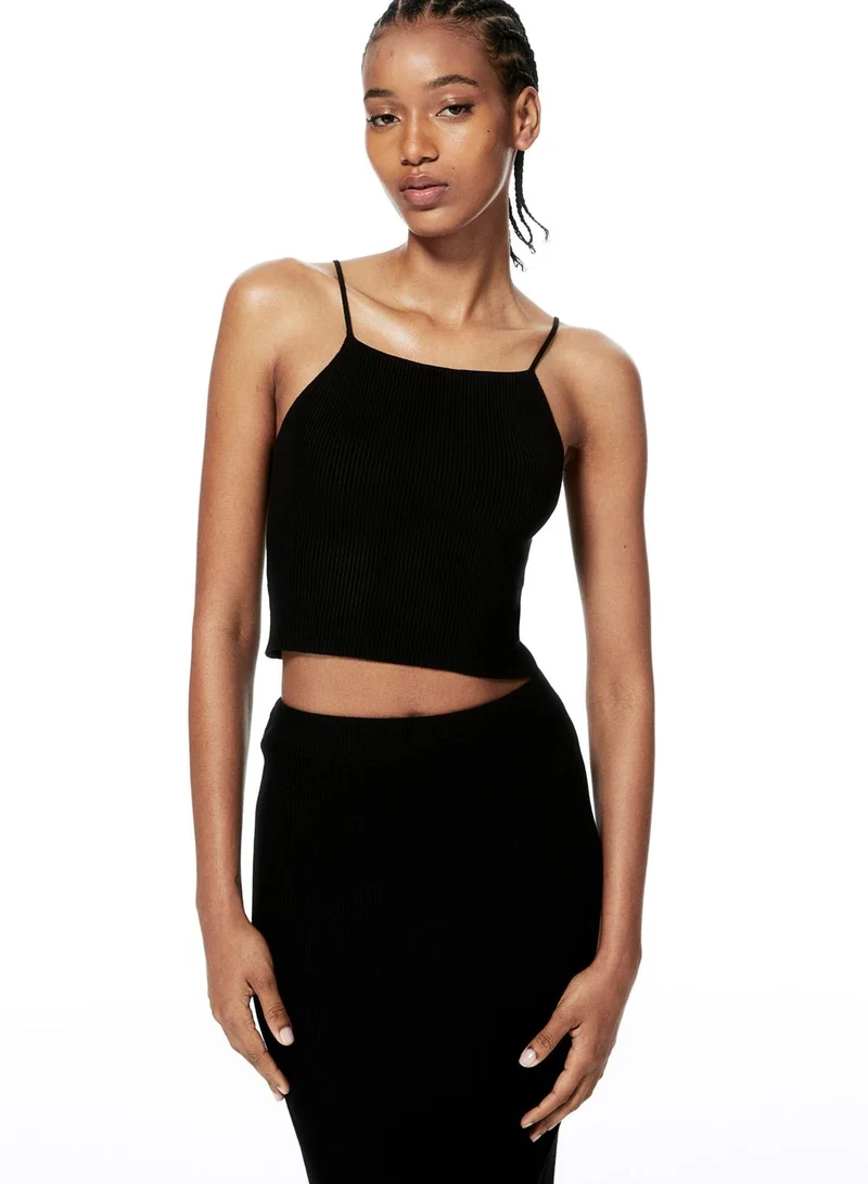 H&M Ribbed Knitted Skirt