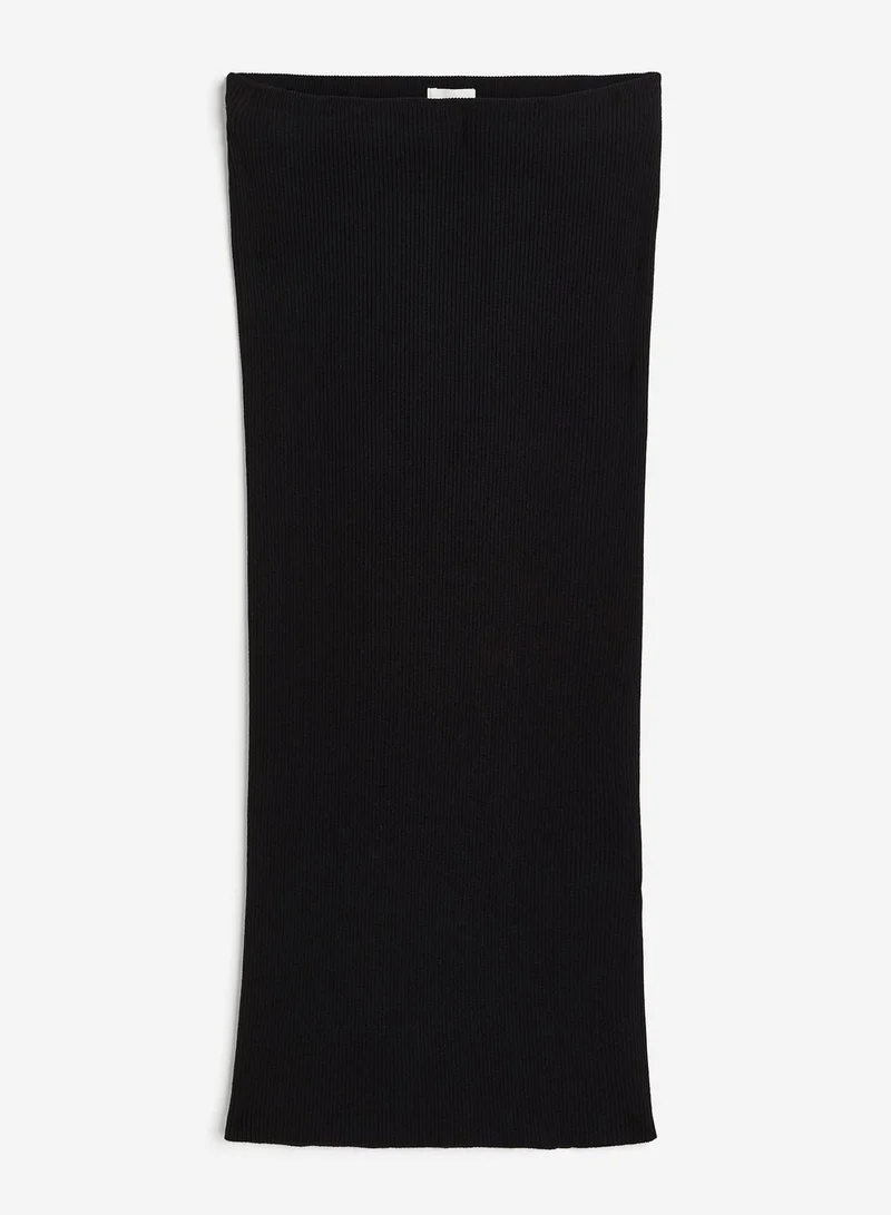 H&M Ribbed Knitted Skirt