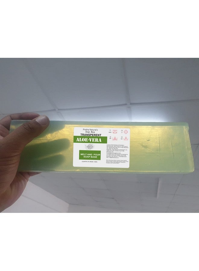 Pratha Naturals Melt and Pour soap base | Aloe Vera Soap Base 1kg | Pure and Natural - No Paraben, SLS, Tallow. (1 kg, Aloe Vera Ultra Clear) - Image 1