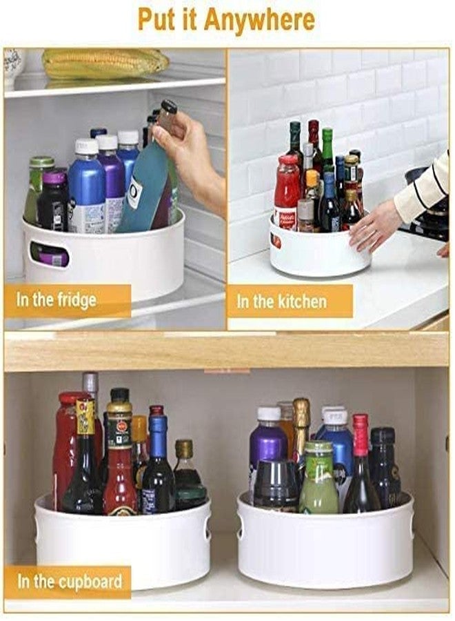 BRIGHTZONE 360° Rotating Kitchen Organizer Tray Lazy Susan Rack Multi-Purpose Kitchen Storage Revolving Tray Cosmetic Organizer Tray Lazy Susan for Kitchen Cabinet Spice Rack* (Multi Color) - Image 4