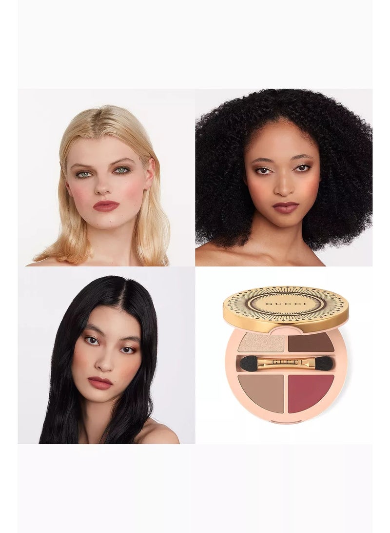 غوتشي لوحة ظلال العيون دو بوتيه أربعة ألوان درجة 01 سمرينا براون، 6.1 غرام - Image 2