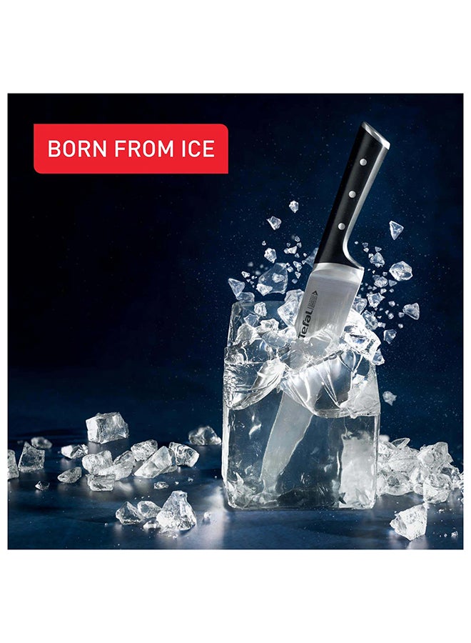 Tefal Ice Force, 4-Piece Knife Block Set |  Chef knife (20 cm), slicing knife (20 cm), utility knife (11 cm), paring knife (9 cm) | Superior Long-Lasting Sharpness | German Stainless Steel Blades | K2324S74 - Image 3