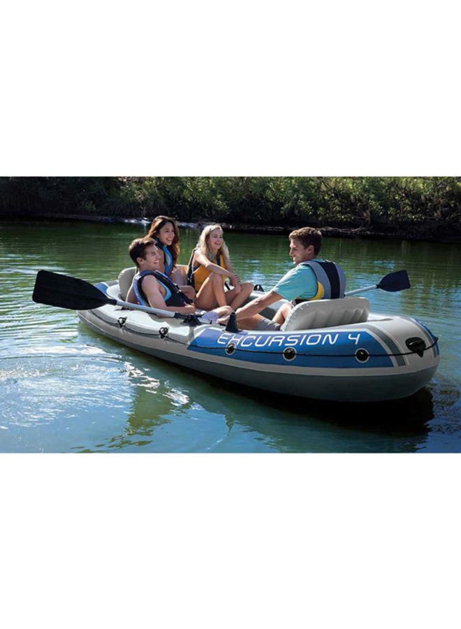 INTEX 4-Person Excursion Boat 124x65x17inch - Image 4