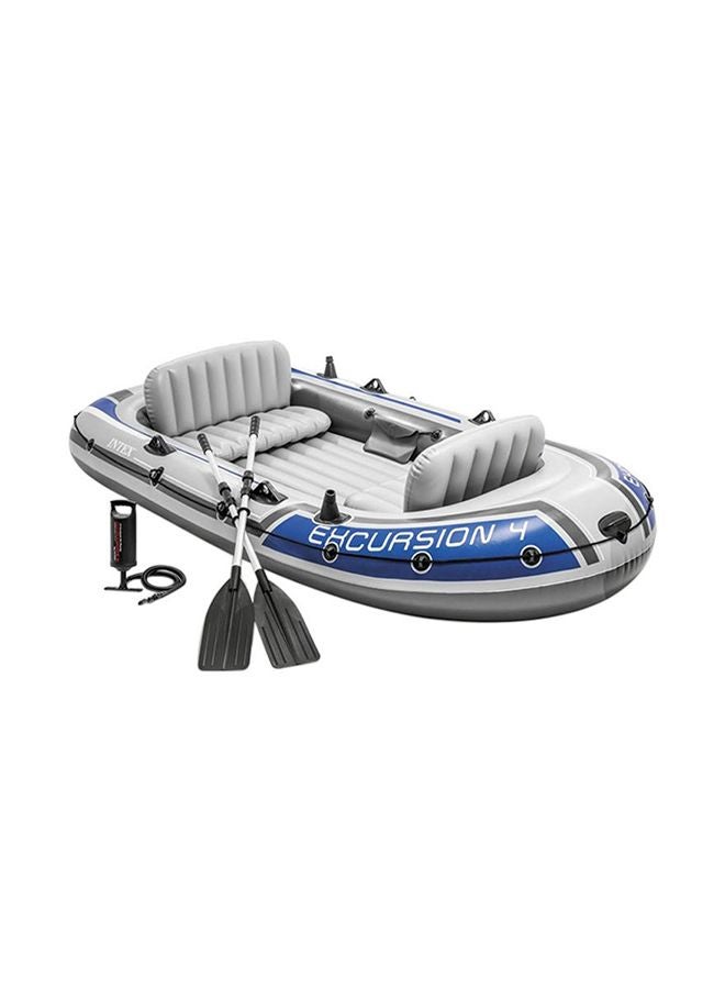 INTEX 4-Person Excursion Boat 124x65x17inch - Image 1