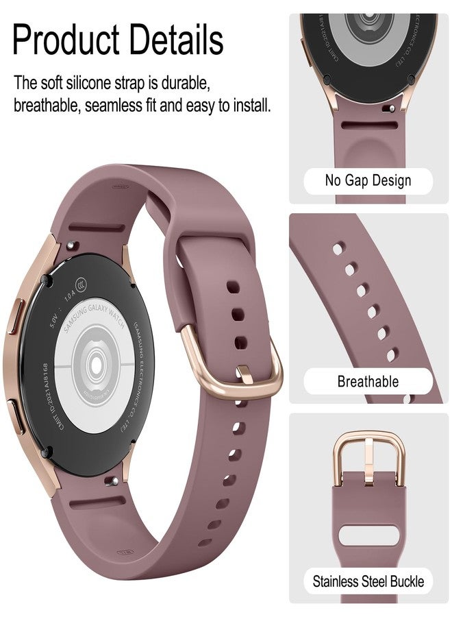 AK Bands Compatible with Samsung Galaxy Watch 6 / 5 / 4 Band 40mm 44mm, Galaxy Watch 5 Pro Bands 45mm, Galaxy Watch 6 Classic Bands, Galaxy Watch 4 Classic Band, 20mm Sport Band Adjustable Silicone - Image 4