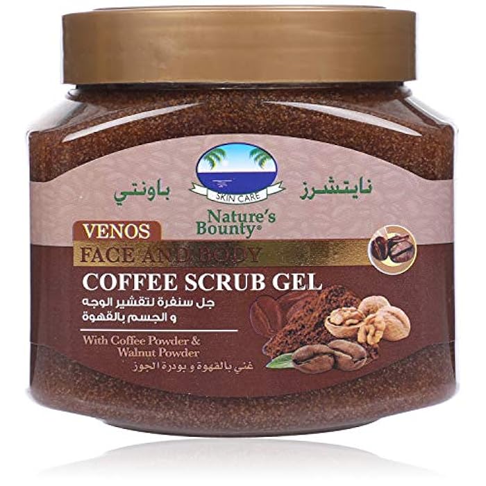 Nature's Bounty Venos Face and Body Scrub Gel with Coffee - 560 ml - Image 1