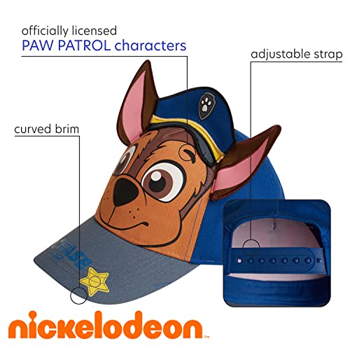 Nickelodeon Paw Patrol 3D Ear Boys Cotton Baseball Cap Chase Marshall Toddler Size 24T Multicolor - Image 3