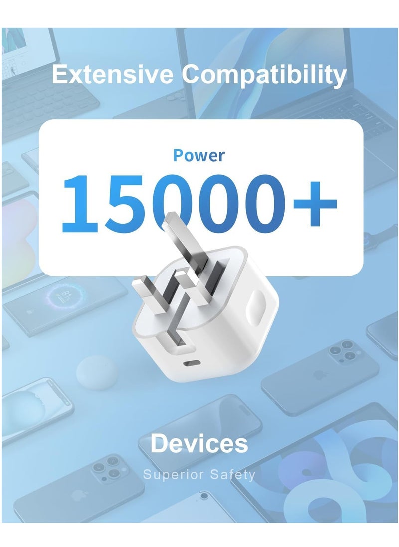 Generic - 20W USB-C Fast Charger Plug – Compact Wall Adapter for iPhone, Samsung, iPad, and More, UK-Compatible - Image 1