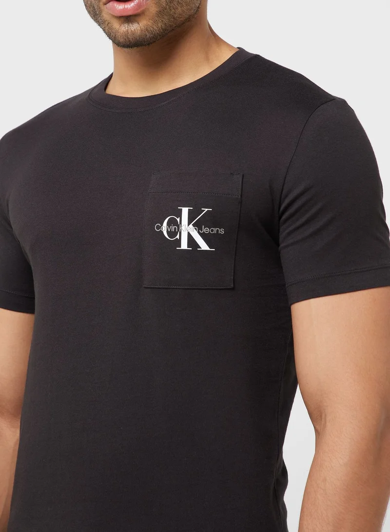 Calvin Klein Jeans Logo Crew Neck T-Shirt
