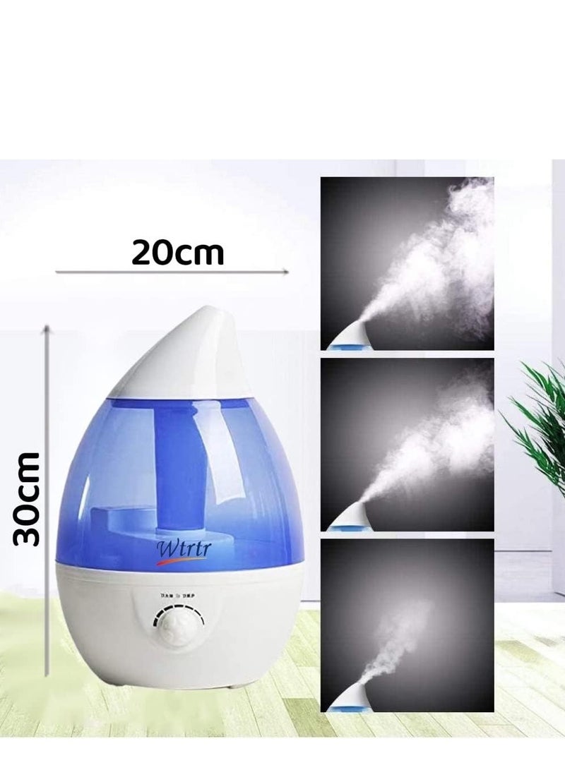 Wtrtr Cool Mist Humidifier for Bedroom, 3L Ultrasonic Air Humidifier for Babies, Premium Humidifying Unit, Whisper-Quiet Operation & Automatic Shut-Off (White) - Image 4