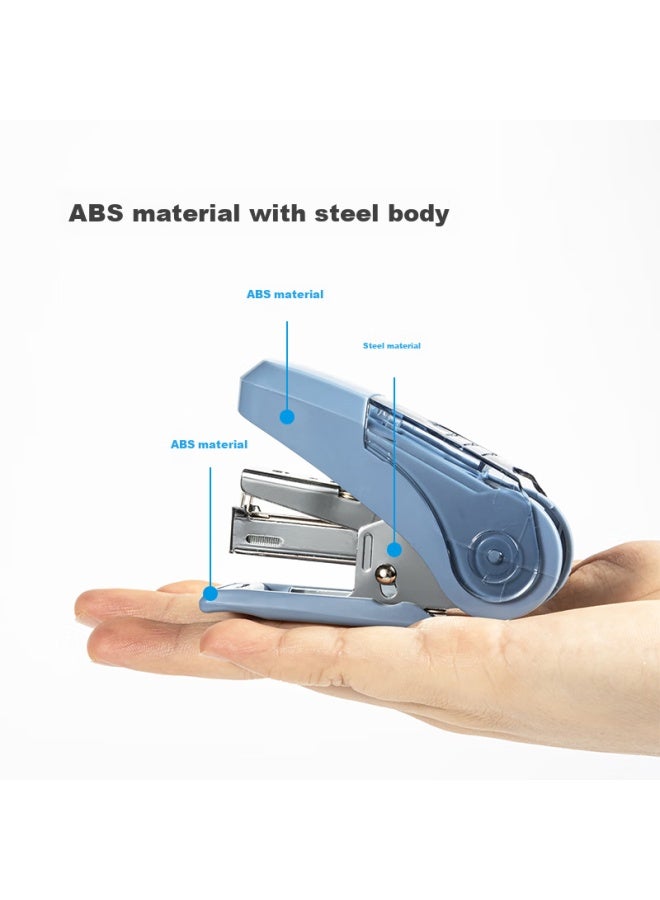 Tianse, Labor-saving Stapler, Mini Stapler Set , 10# Staples, Office Supplies, Ts-0211, Blue - Image 3