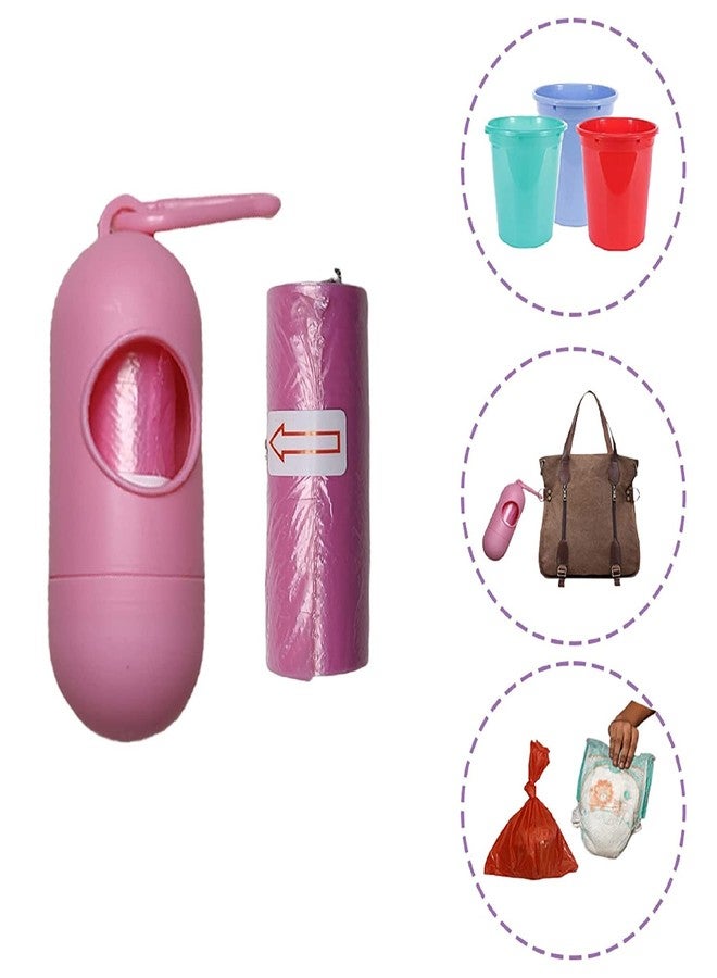 Kunya® Tie & Toss Diaper Disposal Bag Dispenser with 4 Oxy-Degradable Garbage Bag Rolls (Random Color) - Image 5