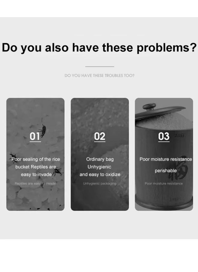 XiuWoo Household thickened moisture-proof and insect-proof storage tank sealed food-grade rice bucket  - Image 2
