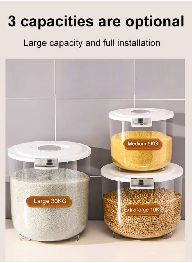 XiuWoo Household thickened moisture-proof and insect-proof storage tank sealed food-grade rice bucket  - Image 5