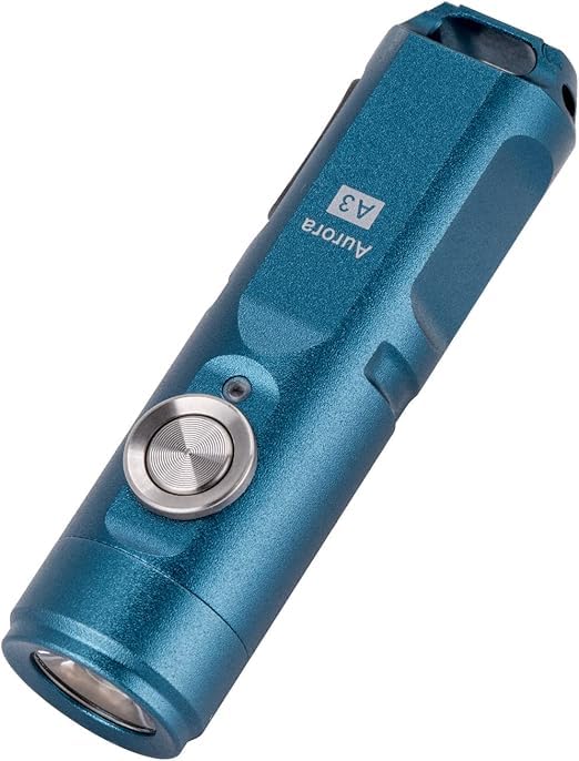 RovyVon A3 Gen 4 Keychain Flashlight, Super Bright 650 Lumens, USB C Rechargeable EDC Flashlight Water-Resistant, Lightweight- Ideal for Everyday Carry, Camping, Hiking, Emergency (Blue) - Image 4